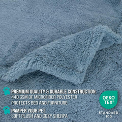 PetAmi waterproof blanket with leakproof layer shields couch from accidents