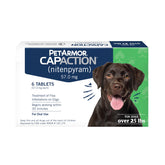 PetArmor CAPACTION tablet being dosed to a dog for rapid flea relief.