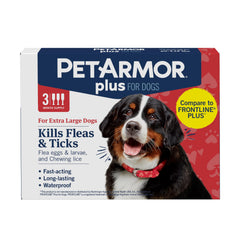 PetArmor Plus dog topical application demonstrates quick flea protection on the coat.