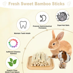 Petawi sweet bamboo sticks harvested from natural environment for clean chewing.
