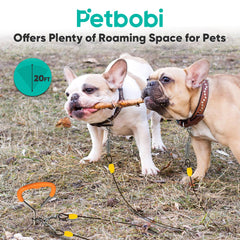 Petbobi 360-degree rotating clips prevent tangling for smoother outdoor play.