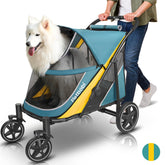 Petbobi dog stroller front-entry view for easy access and loading.