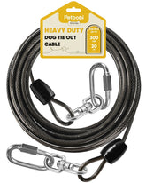 Petbobi heavy-duty tie-out cable for safe yard freedom