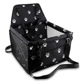 Petbobi booster seat front view with reinforced structure and clip-on leash.