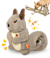 Petbobi Squeaky Dog Toy – squirrel front view for engaging interactive play.