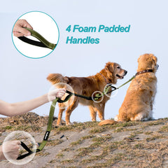 PetBonus leash features reflective stitching for safer nighttime dog walking.