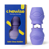 PetClan Chewise bully stick holder assembly shows secure insert-and-screw design for safe chewing.