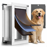 PETCOMING 3-flap insulated wall dog door offers easy access for large dogs.