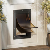 PETCOMING never rust plastic dog door exterior view for smooth pet entry