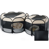 Petcozife cat playpen offers spacious design for safe play and rest.
