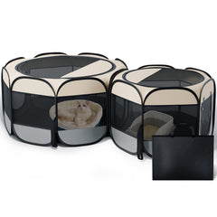 Petcozife cat playpen offers spacious design for safe play and rest.