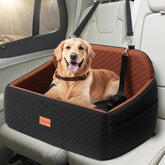 Petcozife dog car seat with tilt view emphasizes elevated comfort for traveling dogs.
