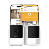 Petcube Pack-2 indoor camera setup shows easy installation and multi-room coverage.