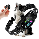 PETDOTT anti bark collar close-up shows precise bark detection for humane training