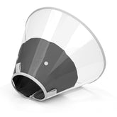 Petdream dog cone with snap-on liner offers clear view for easier recovery and comfort.