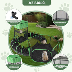 PetEase Catio durable scratch resistant mesh withstands curious paws during exploration