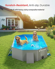 Peteast durable bottom resists scratches for long-lasting outdoor use.