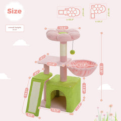Petepela Cat Hammock provides a plush, swaying nook for naps after playtime.