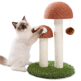 PETEPELA mushroom-top cat scratching post for claws and play