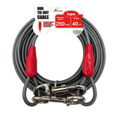 Petest 40ft tie-out cable with steel construction for strong support of large dogs.