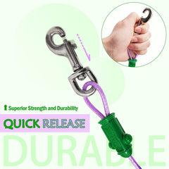 Petest rust-resistant snaps and steel cable for durable outdoor use