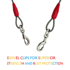 Petest vinyl cover protects the cable from rain while staying colorful