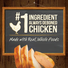 Pet Faves Power Bites chicken chew close-up showing soft texture and real meat