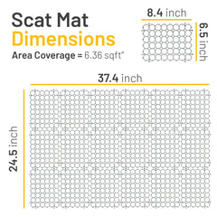 Petfolio scat mat for indoor protection against cat access to furniture