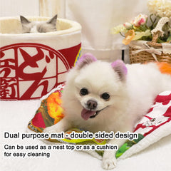 Pet Fortune ramen noodle bed removable cushion for easy washing