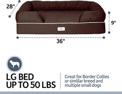 PetFusion Ultimate Dog Bed bolster detail emphasizes cozy raised edges for cuddling