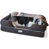PetFusion Ultimate Dog Bed memory foam closeup showing plush orthopedic support