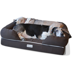 PetFusion Ultimate Dog Bed memory foam closeup showing plush orthopedic support