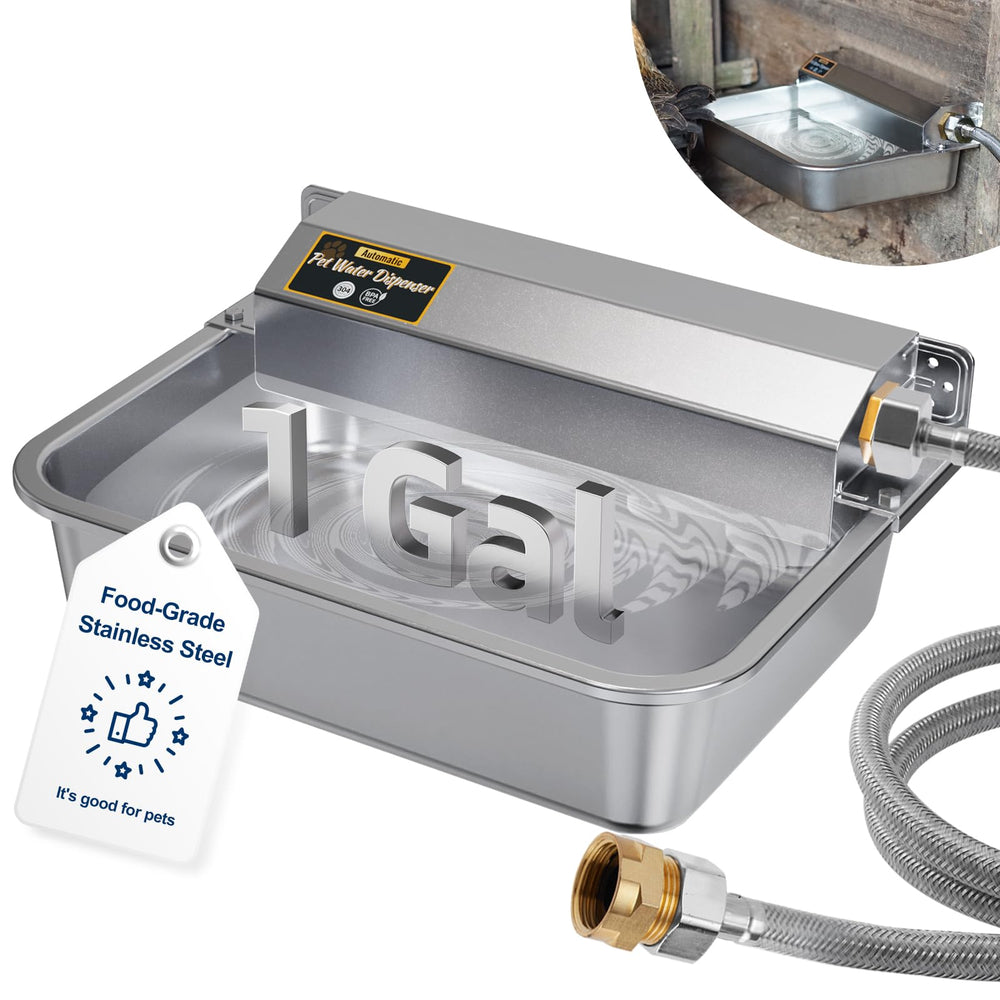 PETHIND automatic water dispenser in outdoor setup showing hands-free hydration