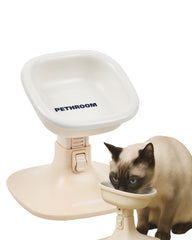 PETHROOM Well Fit stand closeup shows sturdy base for stable meals