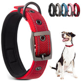 PetiFine neoprene padding red collar provides comfort for medium dogs