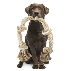 PetiFine 3ft rope toy with 5 knots for aggressive chewers and active play