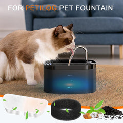 Petilog activated-carbon filter closeup highlighting odor-control potential