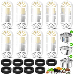 Petilog cat fountain filters pack showing multiple filters for fresh water