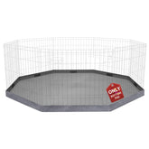PETIME bottom pad for dog playpen provides spill protection during play.