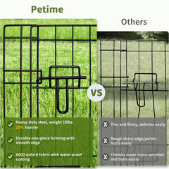 PETIME floor mat offers water-resistant protection for floors and paws.