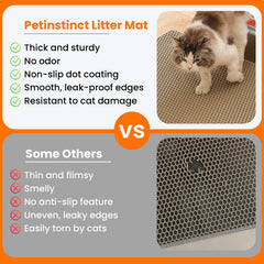 Petinstinct bottom layer traps debris for quick collection and reuse.
