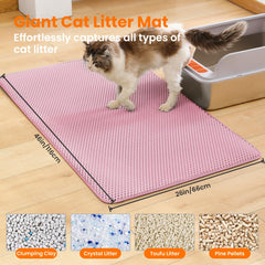 Petinstinct double-layer honeycomb top captures litter, reducing tracking
