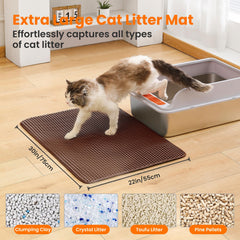 Petinstinct Honeycomb Top Layer, traps litter to keep floors cleaner.