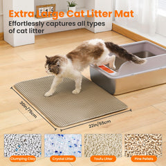 Petinstinct XL mat bottom waterproof layer protects floors from spills.