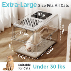 Petinstinct XL stainless steel body resists rust and odors over time.