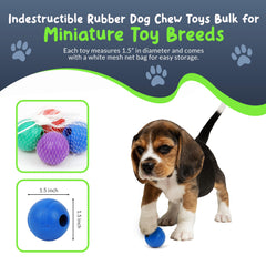 Petite Paws indestructible rubber durability for aggressive chewers in small breeds.
