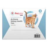 Petivity kidney test kit box for cats, simple home monitoring between vet visits.