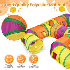 Petizer H-4-Way cat tunnel with three tunnels sparks hide-and-seek fun.