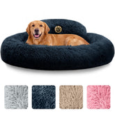 PET JETT 36-inch calming round donut bed offering cozy support for dogs