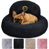 PetJett calming dog bed in round 23 inch design for small dogs